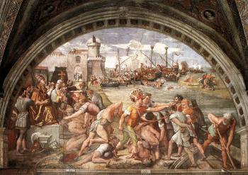拉斐爾 The Battle of Ostia 拉斐爾 The Battle of Ostia
